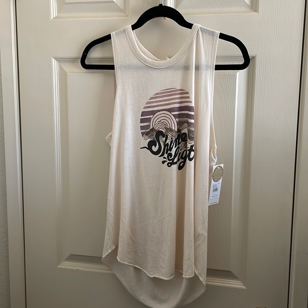 Open back spiritual gangster tank top